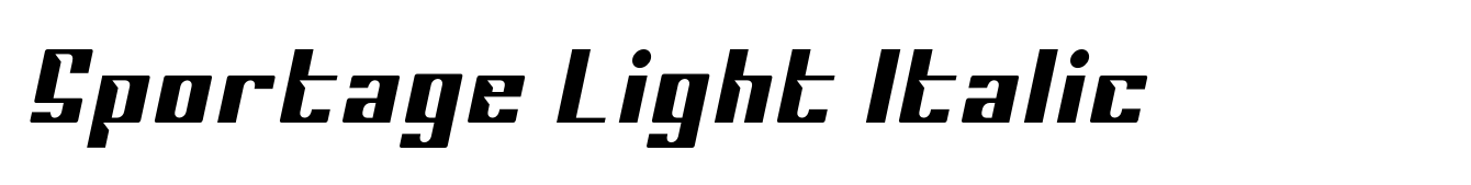 Sportage Light Italic